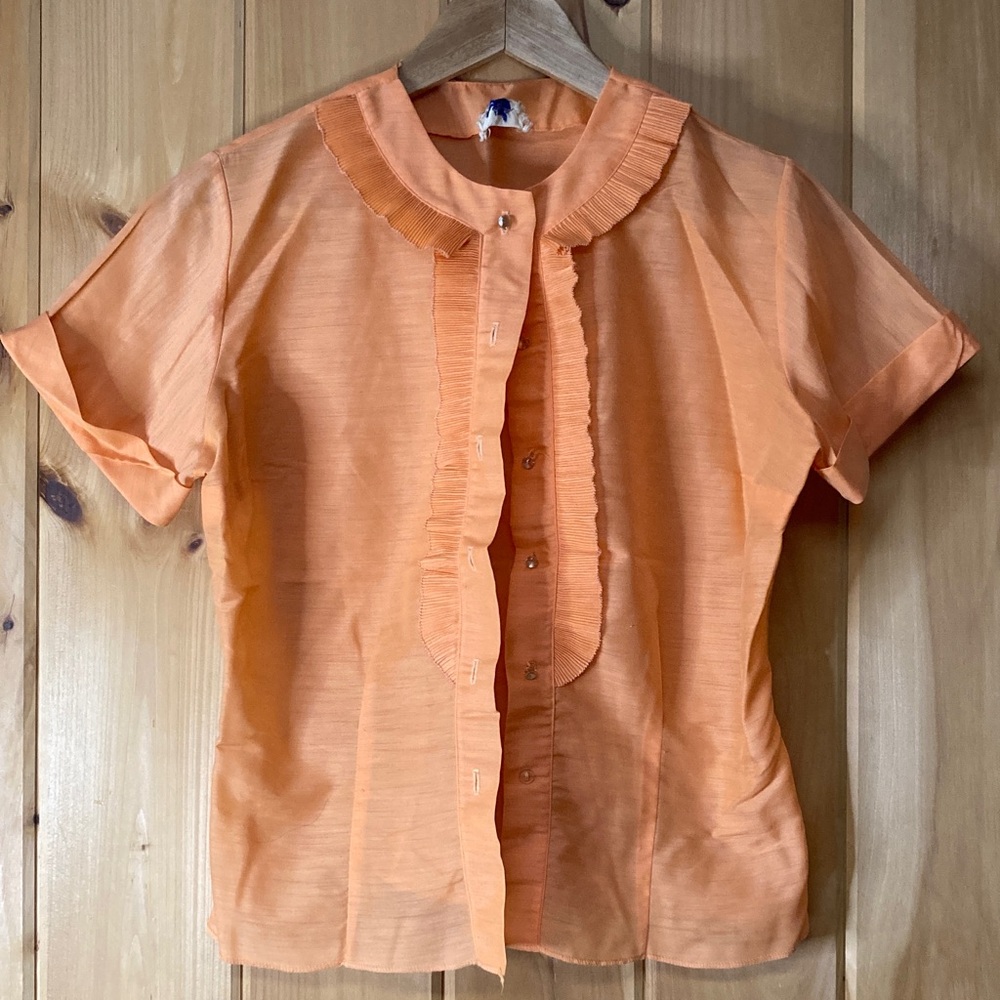 Vintage 60s Rhoda Lee blouse, light repairs needed